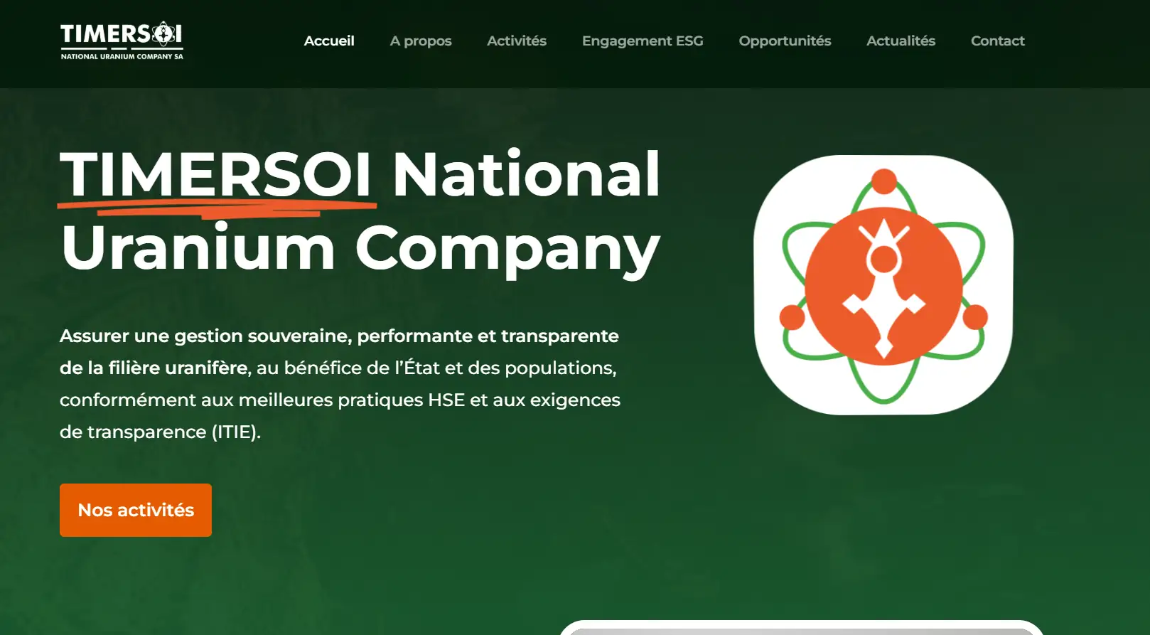 Lire la suite à propos de l’article Souveraineté Énergétique :  TIMERSOI National Uranium Company.